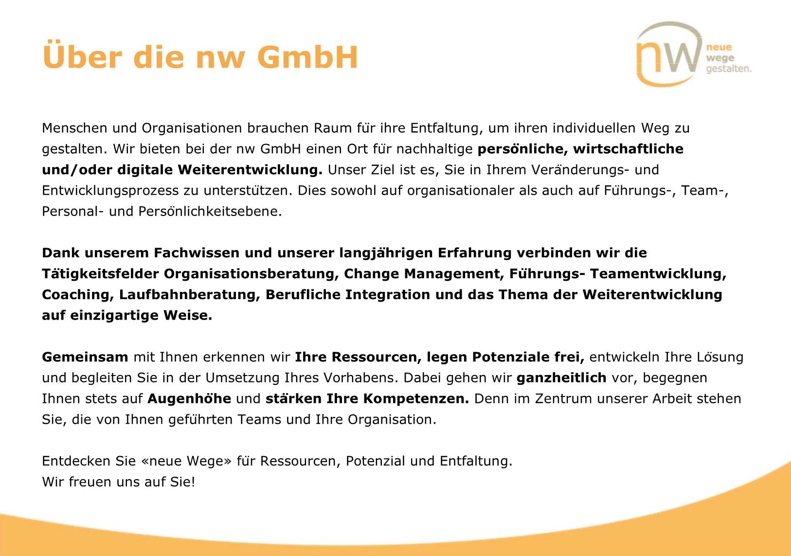 Über die nw GmbH