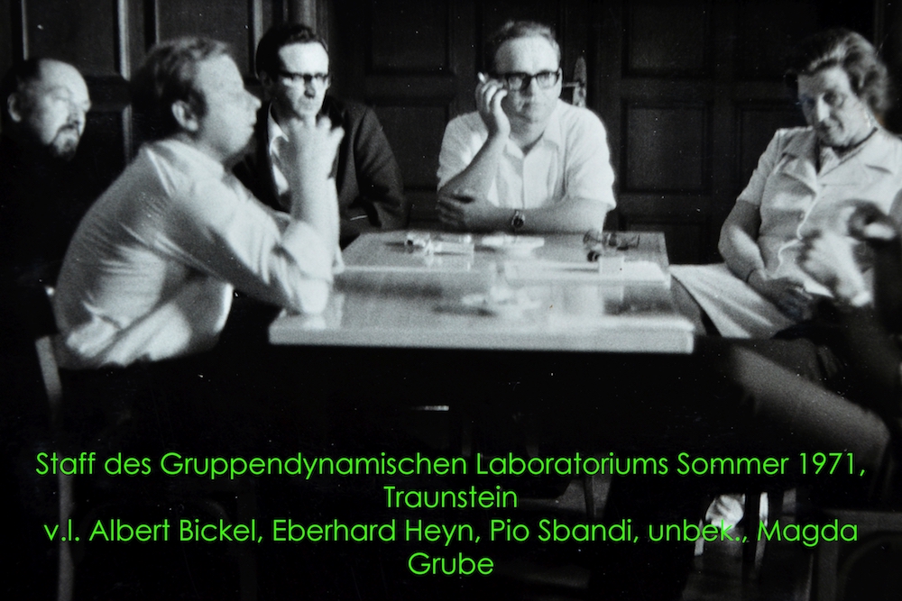 Staff des Gruppendynamischen Laboratoriums, Sommer 1971, Traunstein