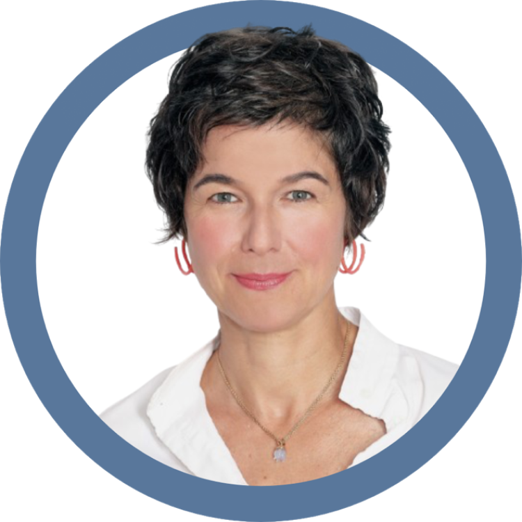 Porträt high key mit graublauer Umrandung 